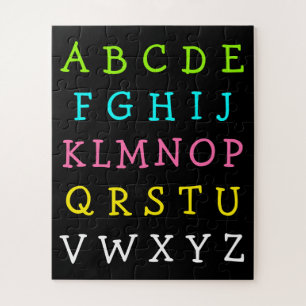 Puzzle L'alphabet anglais d'amusement marque avec des