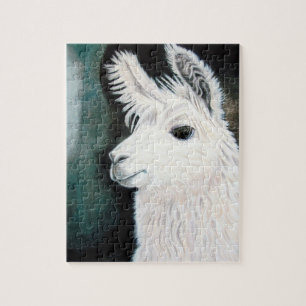 Puzzle Lama blanc