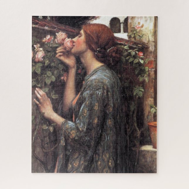 Puzzle L'âme du Rose (par John William Waterhouse) (Vertical)