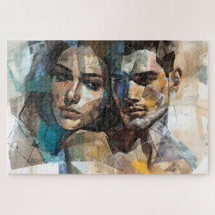 Puzzle L'amour dans les tons pastel