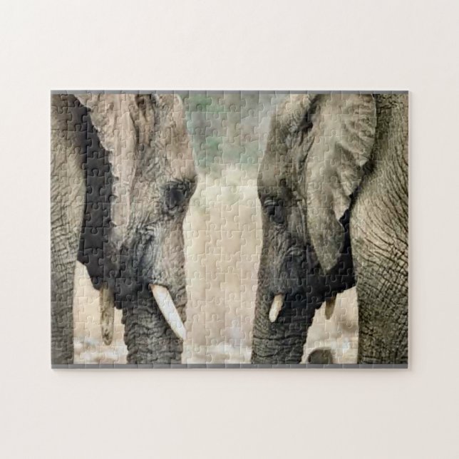 Puzzle L'amour des éléphants (Horizontal)
