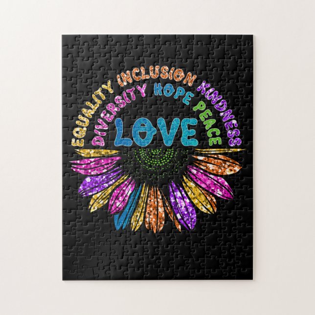 Puzzle L'amour pour l'égalité L'inclusion la diversité l' (Vertical)