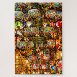 Puzzle Lampe en mosaïque suspendue