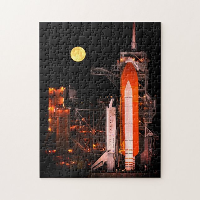 Puzzle Lancement de navette spatiale de la NASA la nuit (Vertical)