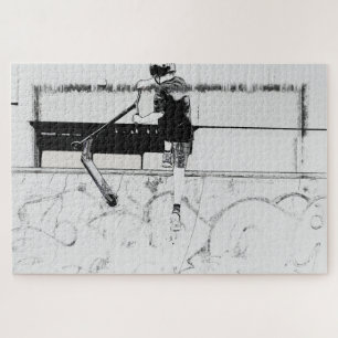 Puzzle Landing It - Stunt Scooter Rider