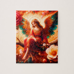 Puzzle L'ange mélancolique assis dans un arbre