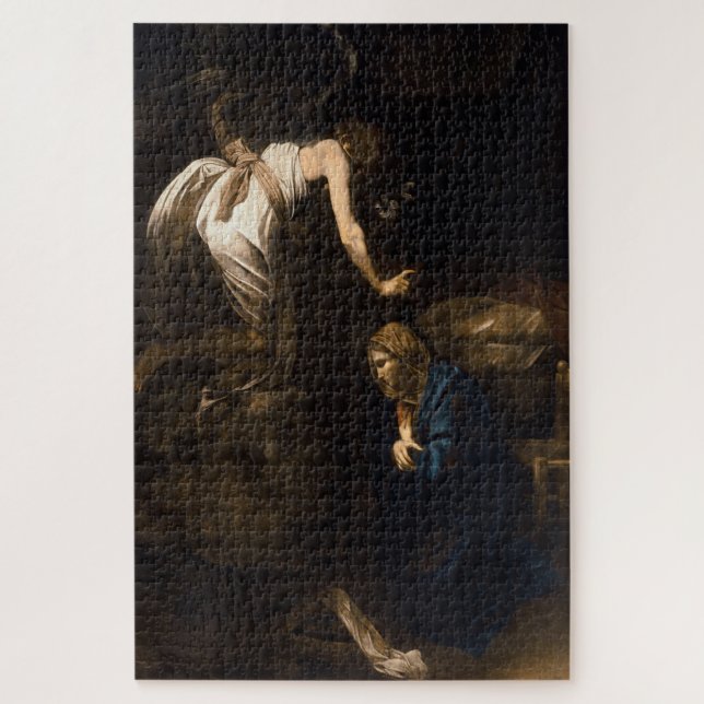 Puzzle L'Annonciation (1608-1610) par Caravaggio (Vertical)