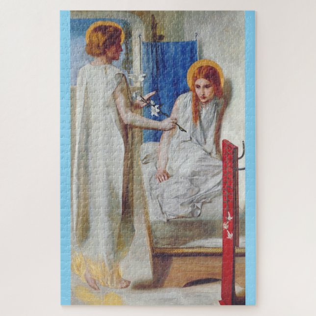 Puzzle L'Annonciation de Dante Gabriel Rossetti (Vertical)