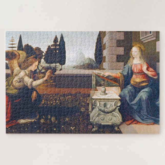 Puzzle L'Annonciation, Léonard de Vinci (Horizontal)