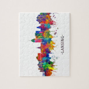 Puzzle Lansing Michigan Skyline