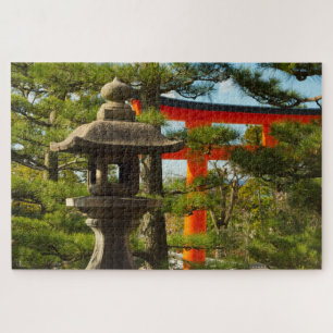 Puzzle Lantern en pierre et porte Torii