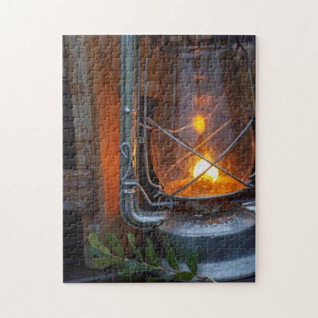 Puzzle Lanterne Au Camp Des Plaines, Parc National De Kru (Vertical)