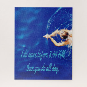 Puzzle Lap Swim Team Motivational Inspiration
