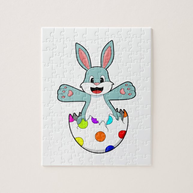 Puzzle Lapin avec oeuf (Vertical)