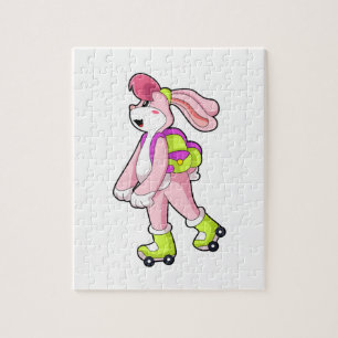 Puzzle Lapin avec roulettes