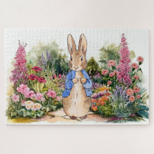 Puzzle Lapin classique dans son jardin