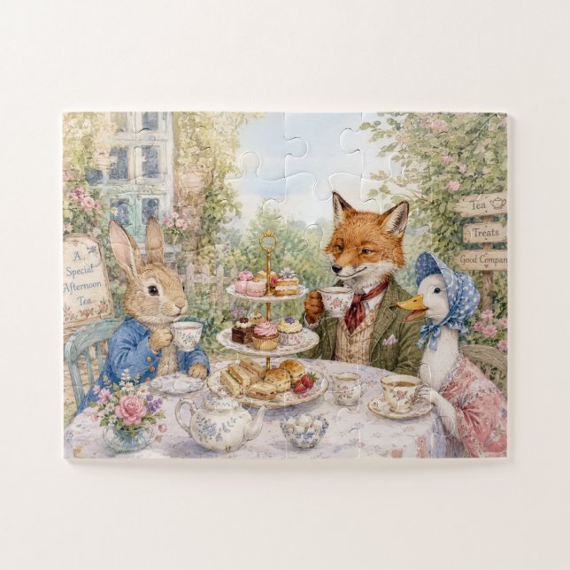 Puzzle Lapin Classique Renard & Canard  (Horizontal)