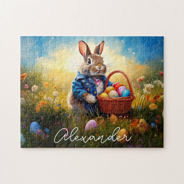 Puzzle Lapin de Pâques (Horizontal)