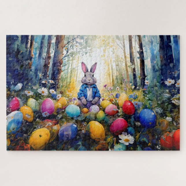 Puzzle Lapin de Pâques (Horizontal)