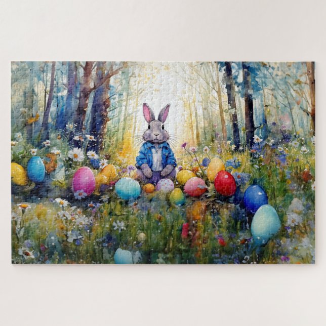 Puzzle Lapin de Pâques (Horizontal)