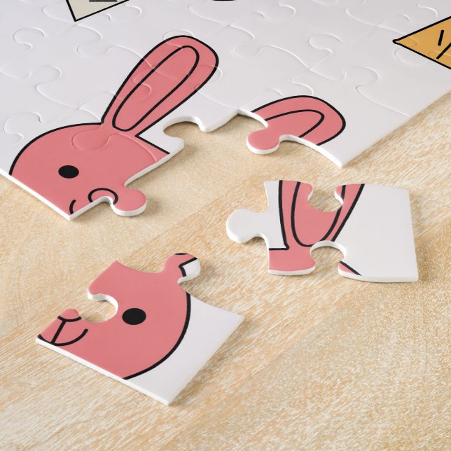 Puzzle Lapin de Pâques (Côté)
