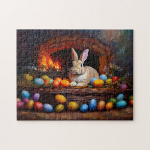 Puzzle Lapin de Pâques Coloré oeufs de Pâques