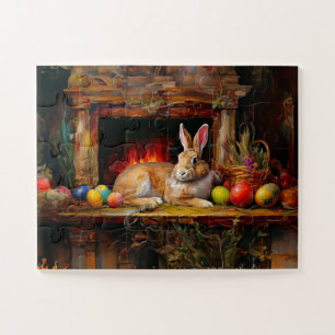 Puzzle Lapin de Pâques Coloré oeufs de Pâques