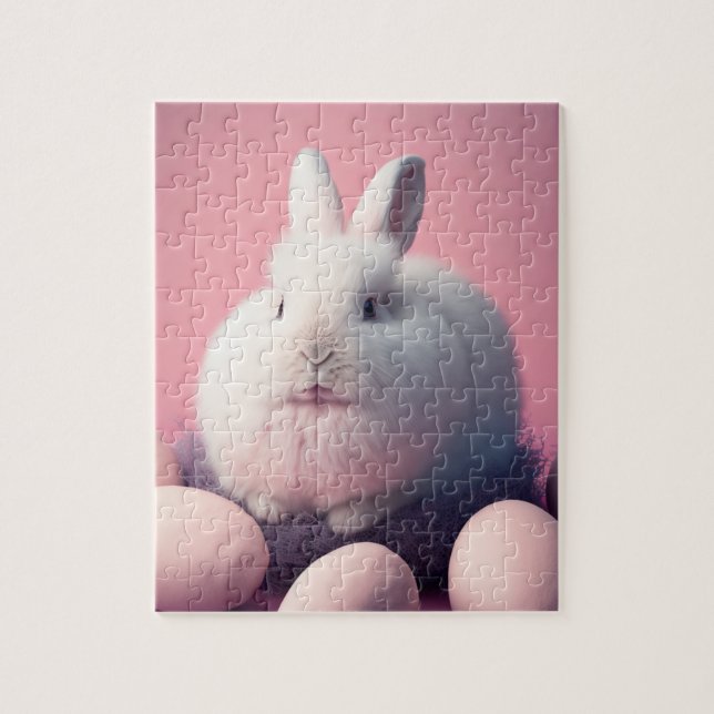 Puzzle Lapin de Pâques et oeufs (Vertical)
