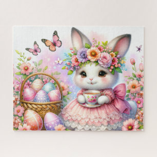 Puzzle Lapin de Pâques rose