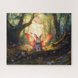 Puzzle Lapin fantaisiste dans une forêt enchantée