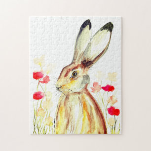 Puzzle Lapin lapin Lièvre de Pâques Animaux de la faune J