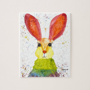 Puzzle Lapin lapin lièvre Oeil de Pâques Animaux mignonet