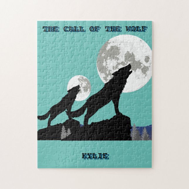 PUZZLE "L'APPEL DU LOUP" PERSONNALISÉ (Vertical)