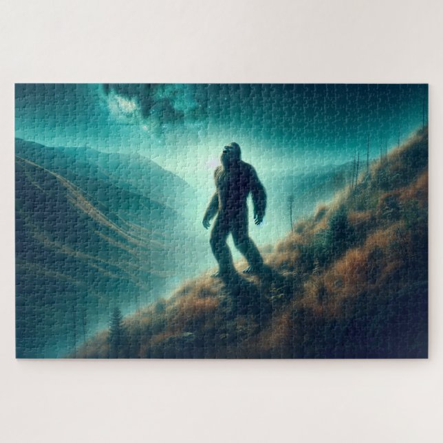 Puzzle L'appel solitaire de Bigfoot, mystérieuse scène de (Horizontal)