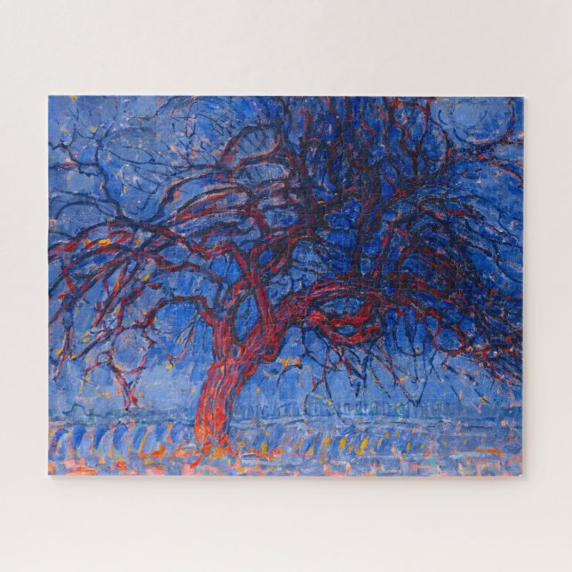 Puzzle L'arbre rouge par Piet Mondrian (Horizontal)