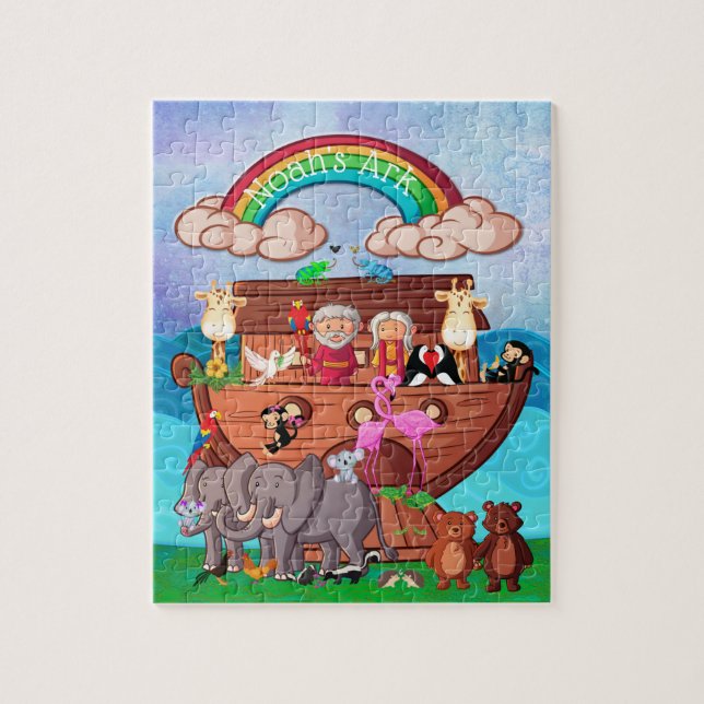 Puzzle L'Arche de Noé deux par deux enfants (Vertical)