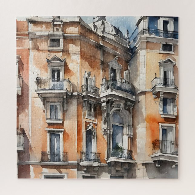 Puzzle L'art de l'aquarelle à Madrid (Vertical)