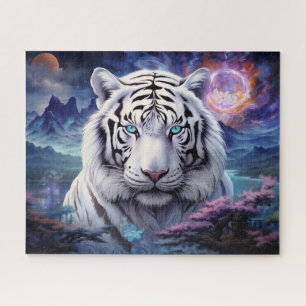 Puzzle L'art de l'Imaginaire surréaliste du tigre blanc