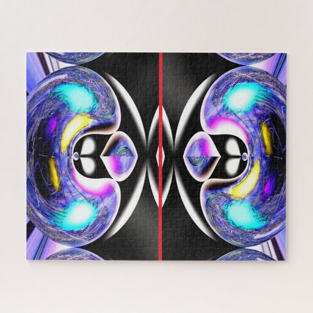 Puzzle L'art des chats aliens amusants (Horizontal)