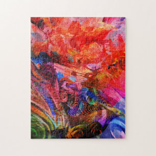 Puzzle L'art floral du Phoenix Rising Flame