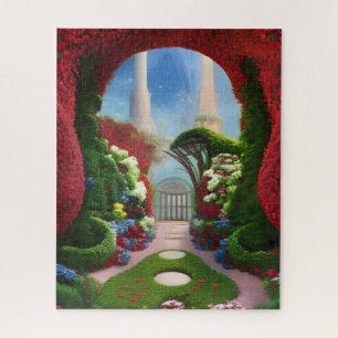 Puzzle L'Art numérique d'Imaginaire Red Gardens