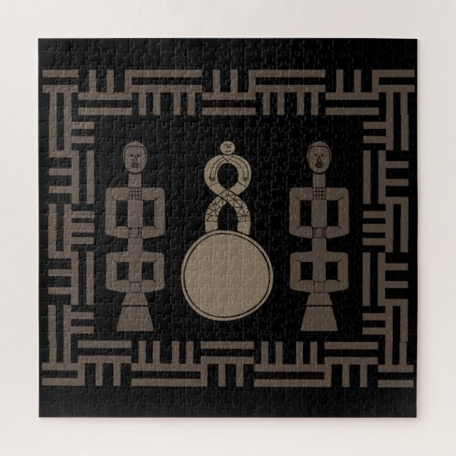 Puzzle L'art tribal abstrait africain (Vertical)