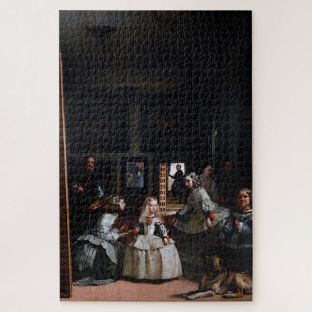 Puzzle Las Meninas, les domestiques d'honneur, Diego Vela (Vertical)