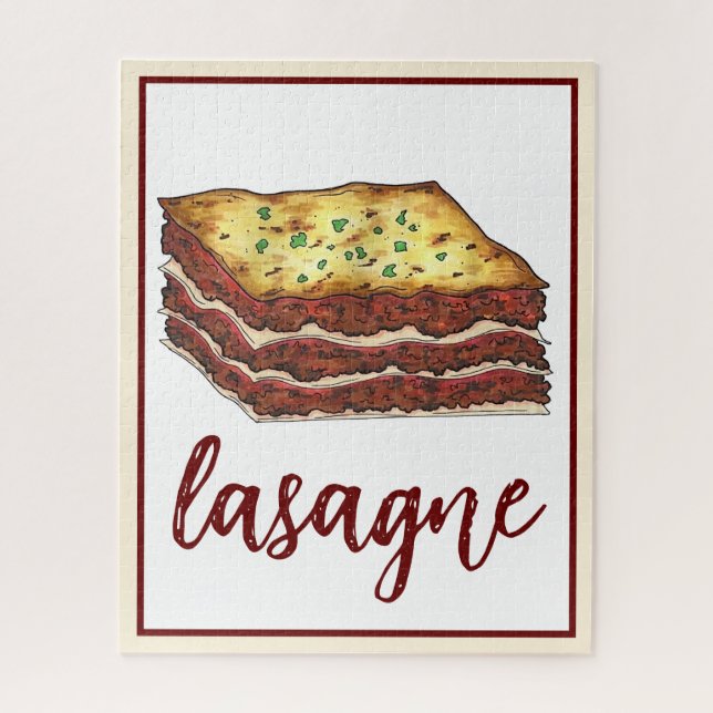 Puzzle Lasagna Lasagna Italienne Cuisine américaine (Vertical)