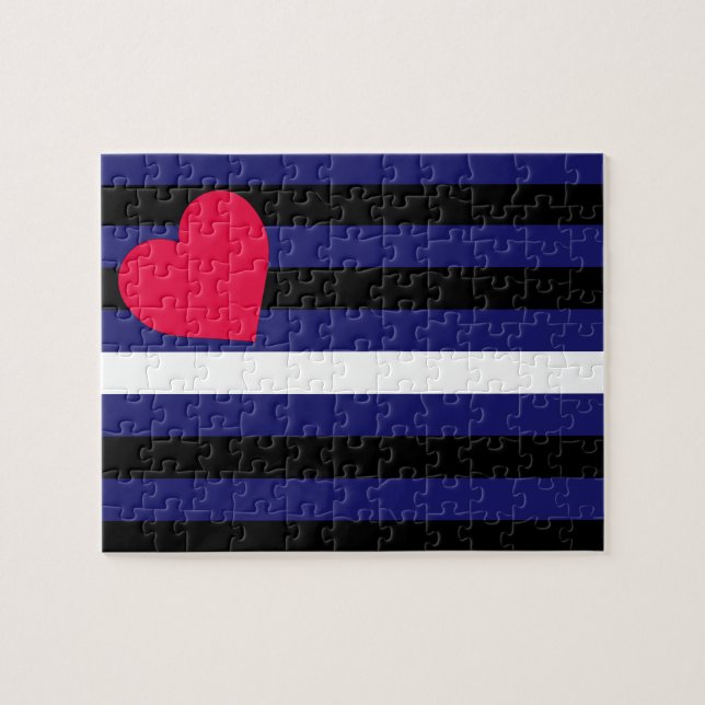 Puzzle Latex en cuir et drapeau de fierté de BDSM (Horizontal)