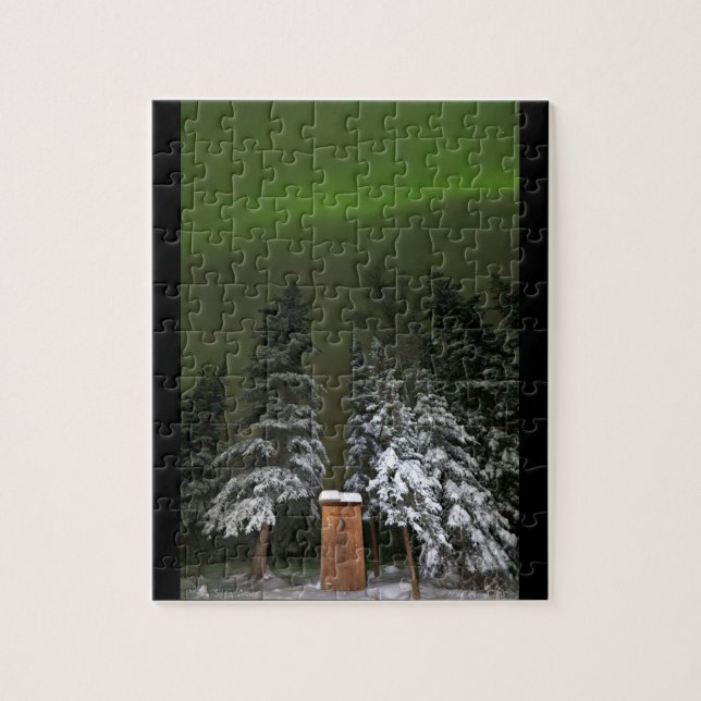 Puzzle L'aurore au-dessus de la dépendance (Vertical)