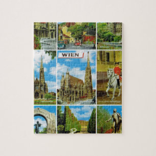 Puzzle L'Autriche vintage, Wien, Vienne, Multiview