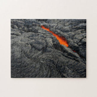 Puzzle Lave rouge chaude à Kilauea dans les volcans d'Haw