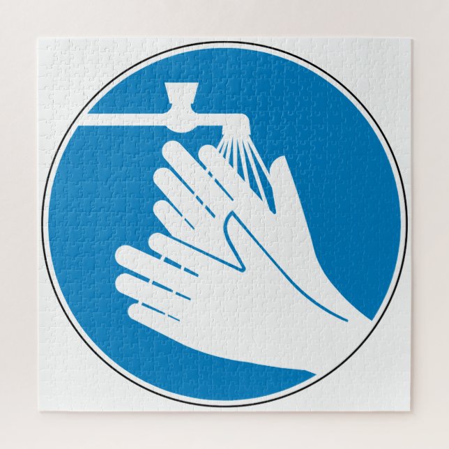 Puzzle Lavez-vous les mains (santé et sécurité) (hygiène) (Vertical)