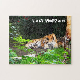 Puzzle Lazy arrive le tigre de Sibérie